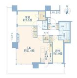 HARUMI FLAG SUN VILLAGE (晴海フラッグ サンヴィレッジ) 38階 間取り図