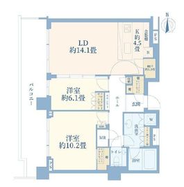 HARUMI FLAG PARK VILLAGE (晴海フラッグ パークヴィレッジ) 50階 間取り図