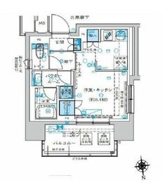 プレミスト早稲田 6階 間取り図
