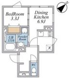 リーガランド武蔵小山アネックス 301 間取り図