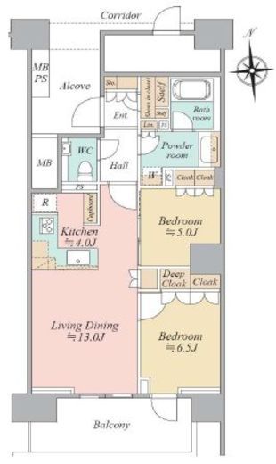 HARUMI FLAG SUN VILLAGE (晴海フラッグ サンヴィレッジ) 18階 間取り図