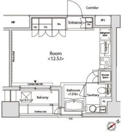 カスタリア目黒かむろ坂 705 間取り図