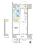 プラウドフラット大井町 801 間取り図