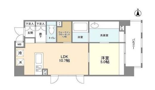 ORSUS ASAKUSA (オルサス浅草) 302 間取り図