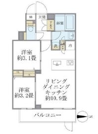 La Perla NAKANO (ラペルラ中野) 103 間取り図