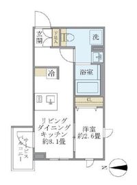 La Perla NAKANO (ラペルラ中野) 104 間取り図