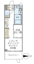 La Perla NAKANO (ラペルラ中野) 102 間取り図