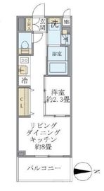 La Perla NAKANO (ラペルラ中野) 202 間取り図