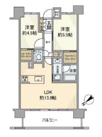 クリオ横濱蒔田公園 10階 間取り図