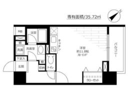 サンクレイドル横濱 8階 間取り図