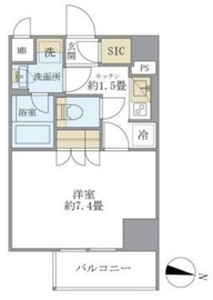 COCO-CHILL KAMEARI 404 間取り図
