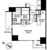 ベルファース目黒 1104 間取り図