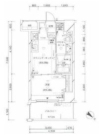 ライフレビュー横濱関内パークフロント 9階 間取り図