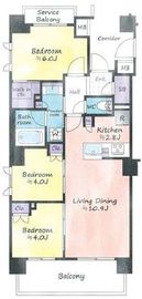 リビオ練馬北町 1階 間取り図