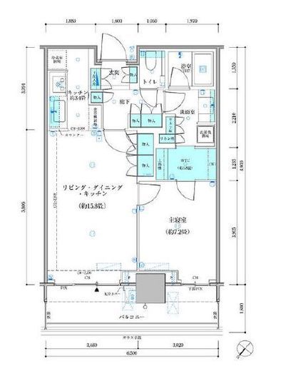 パークタワー勝どきミッド/サウス 40階 間取り図