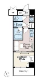 ベルファース西早稲田 406 間取り図