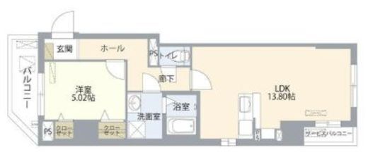Skywood錦糸町 303 間取り図