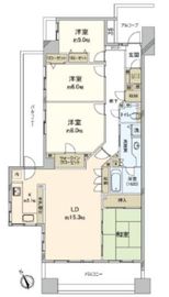 ライオンズステージ横濱グランガレリア 4階 間取り図