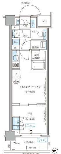 パークアクシス文京本郷 218 間取り図