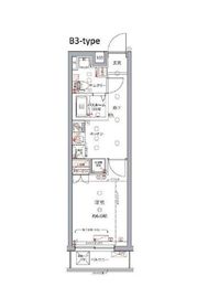 クレヴィスタ門前仲町 205 間取り図