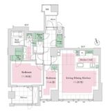 パークマンション鳥居坂 1階 間取り図