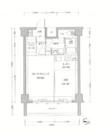 フィース神楽坂 6階 間取り図