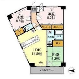 モニュメントスクウェア参番館 3階 間取り図