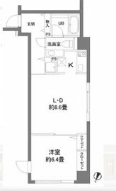 カスタリア水天宮 303 間取り図