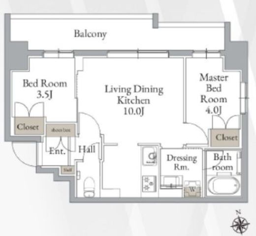 LiveCasa高円寺 (ライブカーサ高円寺) 201 間取り図