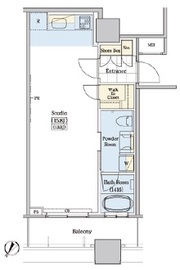 レジディアタワー上池袋 タワー棟 1907 間取り図