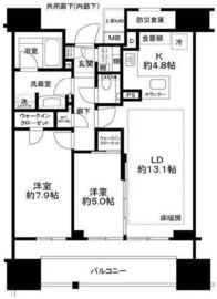 シティタワー・ルフォン九段の杜 9階 間取り図