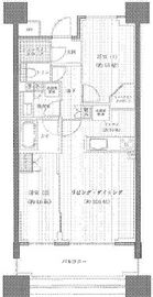クレヴィアタワー目黒不動前 15階 間取り図