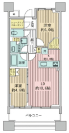 クレヴィアタワー目黒不動前 15階 間取り図