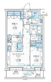 デュオステージ西荻窪Ⅱ 3階 間取り図