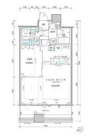 パークタワー勝どきミッド/サウス 18階 間取り図
