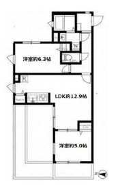ラ・グレース 208 間取り図