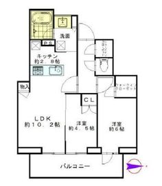 シティタワー国分寺ザ・ツインイースト 8階 間取り図