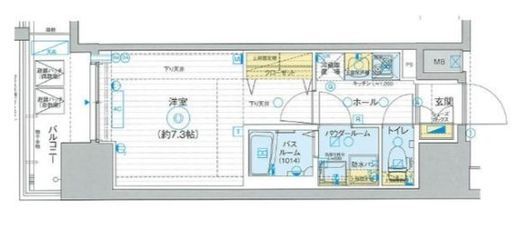 エステムプラザ東京ライズ 11階 間取り図
