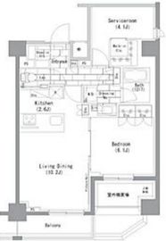 ザ・パークハビオ横浜山手 709 間取り図