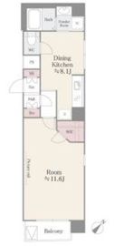 アルテーヌ新横浜 818 間取り図