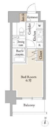 LiveCasa平塚 803 間取り図