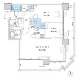 パークシティ柏の葉キャンパス ザ・ゲートタワー ウエスト 3011 間取り図