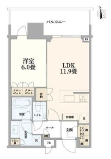 パークコート浜離宮ザ・タワー 23階 間取り図