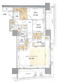 HARUMI FLAG SUN VILLAGE (晴海フラッグ サンヴィレッジ) 12階 間取り図