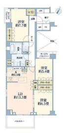 ブランズ牛込神楽坂 2階 間取り図