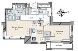 アトラス麻布台 3階 間取り図
