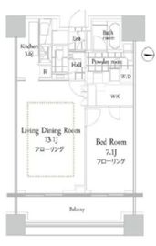 コンシェリア西新宿タワーズウエスト 24階 間取り図