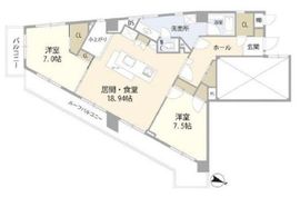サンビューハイツ五番町 8階 間取り図