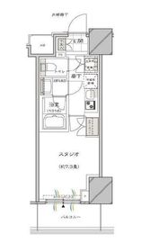 ドレッセ目黒大橋プレヴィ 15階 間取り図