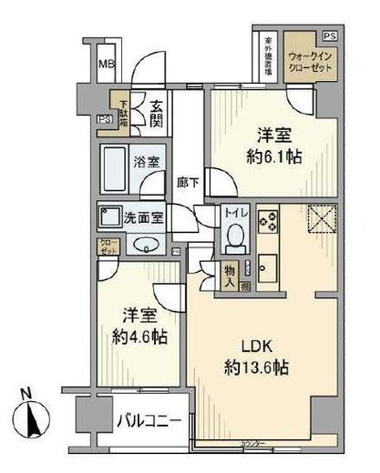 イトーピア白金ステーションプラザ 5階 間取り図